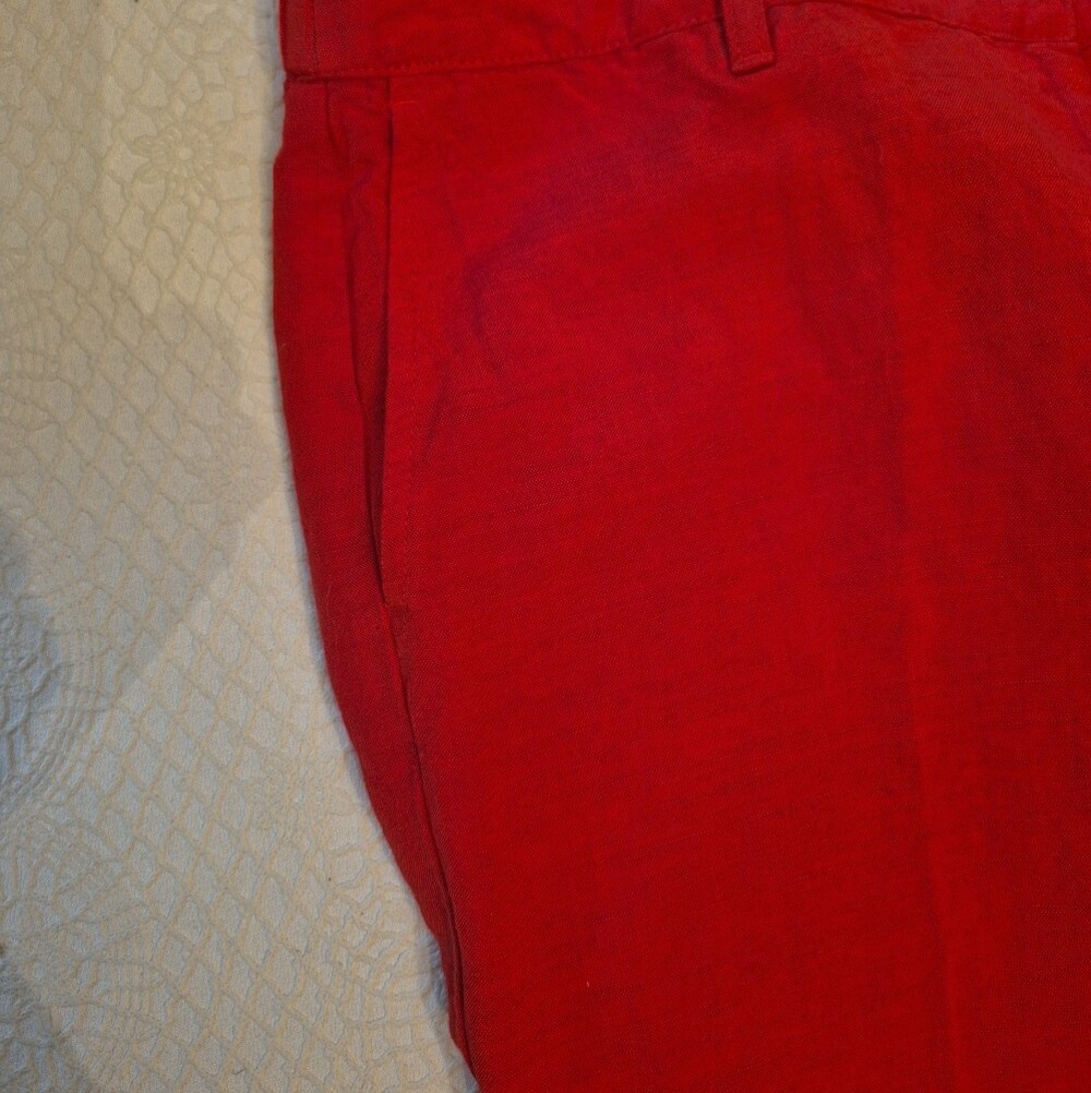 Burnt Orange Women’s Wide-Leg Pants, Linen, J Jill, Size 12 - Picture 7 of 7